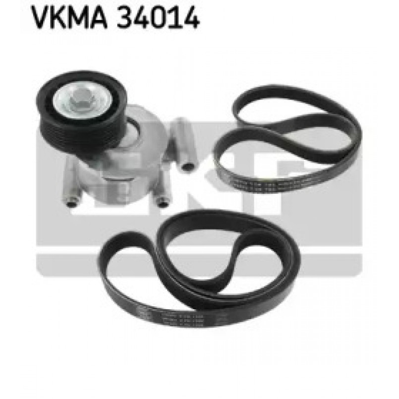 VKMA 34014 SKF Комплект доріжкового ремня (ролик, ремінь)